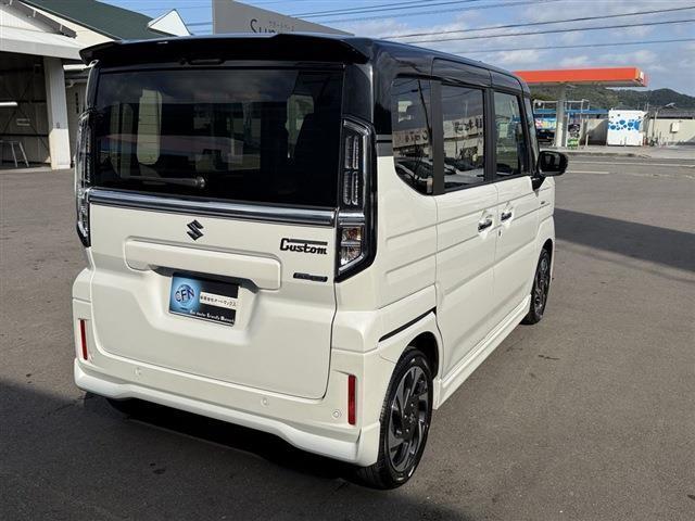 スペーシアカスタム ハイブリッドXS 社外7インチナビ Bluetooth バックカメラ LEDヘッドライト LEDフォグ ETC 両側パワースライドドア シートヒーター クリアランスソナー ステアリングスイッチ フロアマット(8枚目)