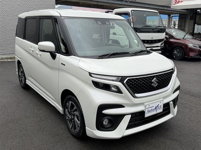 ソリオバンディット ハイブリッドMV 社外ナビ CD DVD Bluetooth バックカメラ 両側パワースライドドア LEDヘッドライト LEDフォグ ETC ドラレコ シートヒーター クリアランスソナー ステアリングスイッチ(6枚目)