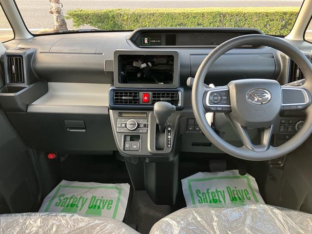 タント Ｘ　届出済未使用車　両側パワースライドドア　シートヒーター　シートバックテーブル　後席サンシェード　衝突被害軽減システム　アイドリングストップ　プッシュスタート　電子パーキング　横滑り防止装置（2枚目）