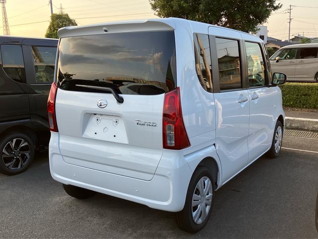 タント Ｘ　届出済未使用車　両側パワースライドドア　シートヒーター　シートバックテーブル　後席サンシェード　衝突被害軽減システム　アイドリングストップ　プッシュスタート　電子パーキング　横滑り防止装置（7枚目）