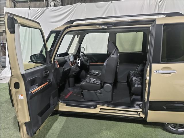 タント ファンクロス 認定中古車 CVT 9インチディスプレイオーディオ バックカメラ キーフリーシステム シートヒーター ステアリングスイッチ 両側パワースライドドア 助手席側ピラーレス LEDヘッドライト(16枚目)
