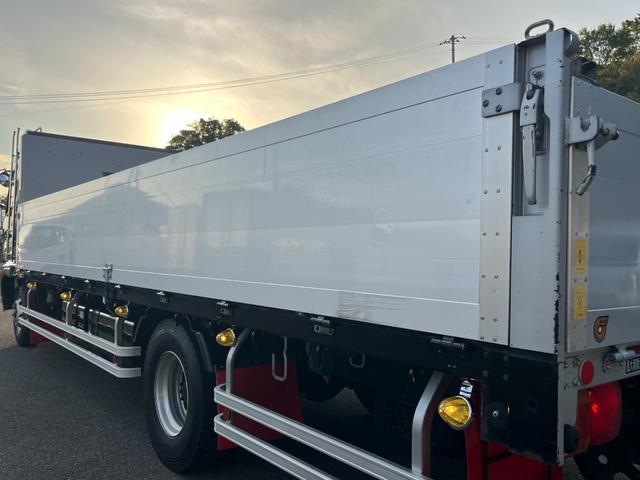 ヒノレンジャー 平ボディ/アルミハイブロック/ワイド/6200/エアサス/最大2950kg積載/6MT/床鉄板/内カン/メッキ架装/200L+100L燃料タンク/ステン道具箱/ETC/トランテックス/240PS(33枚目)