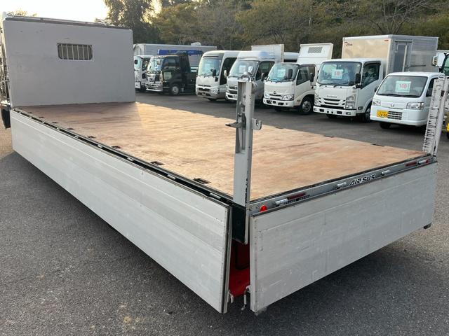 ヒノレンジャー 平ボディ/アルミハイブロック/ワイド/6200/エアサス/最大2950kg積載/6MT/床鉄板/内カン/メッキ架装/200L+100L燃料タンク/ステン道具箱/ETC/トランテックス/240PS(37枚目)