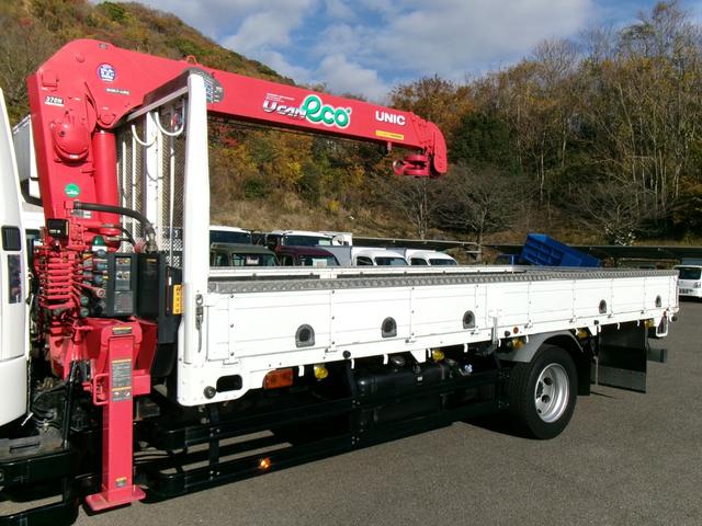 ファイター クレーン付き平ボディ 増トン/クレーン付平ボディ/4段/ラジコン/フックイン/角足/挿違/ユニック/総重量11t未満/中型免許/4.7t積載/ベット付/内寸:L560cm/メッキ架装/6MT/床鉄/スタンション穴/ETC(28枚目)