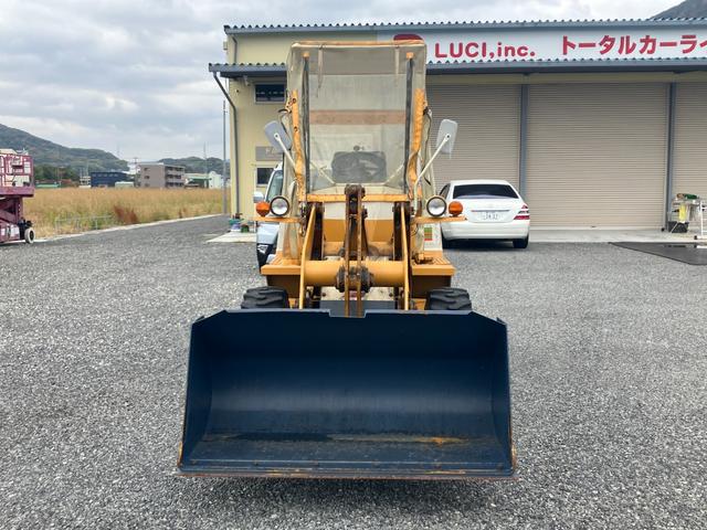 日本 　タイヤショベル　排土板　フォークアタッチメント付　小松製作所　３１８アワー（4枚目）