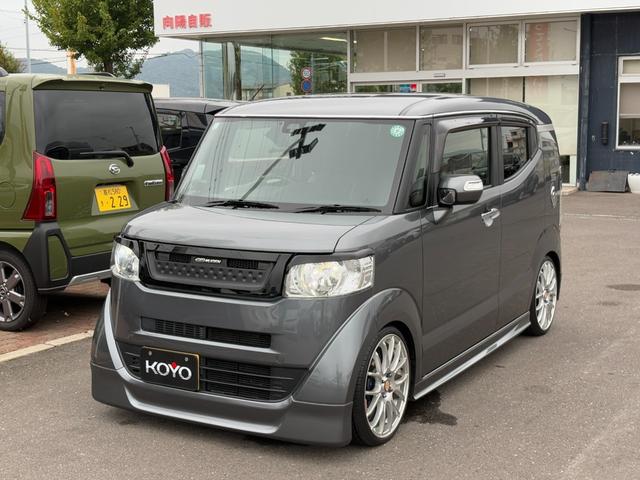 Ｎ－ＢＯＸスラッシュ Ｘ・ターボパッケージ　ストリートロッドスタイルＰＫＧ　あんしんＰＫＧ　純正８型ナビ　Ｂカメラ　ＥＴＣ　電動Ｐブレーキ　サウンドマッピングシステム　純正ＨＩＤライト　無限エアロ　クスコ車高調　社外マフラー　社外１７インチＡＷ（36枚目）