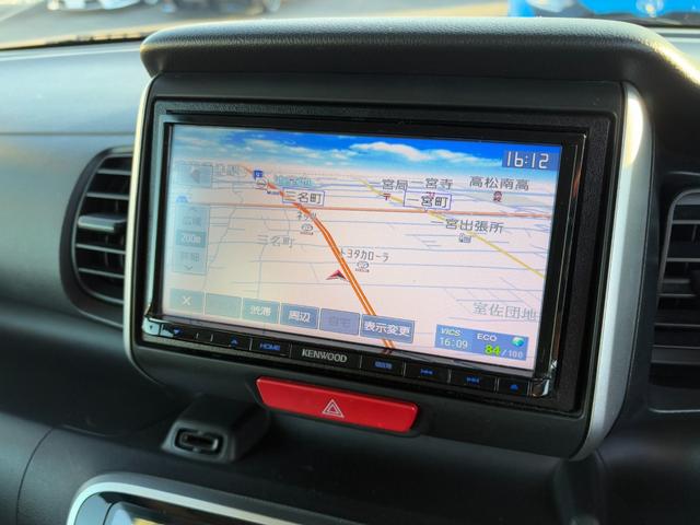 Ｎ－ＢＯＸ Ｇ　ＳＳパッケージ　買取直販　１オーナー　ケンウッドメモリーナビ　フルセグＴＶ　バックモニター　前後ドラレコ　レーダー探知機　前席シートヒーター　あんしんＰＫＧ　オートライト　両側パワースライドドア　社外１４インチＡＷ（8枚目）