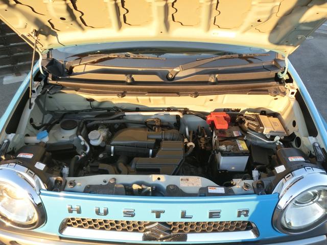 ハスラー X 社外ナビ ワンセグTV ETC Aストップ スマートキー オートAC オートライト ディスチャージライト フォグ シートヒーター 純正15アルミ CVT ABS(2枚目)