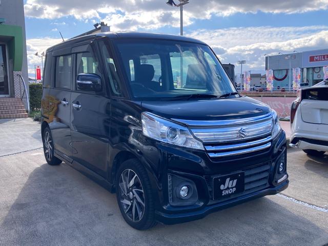 スペーシアカスタム XS ナビ Bluetooth CD DVD 純正アルミホイール 両側パワースライドドア プッシュスタート スマートキー 衝突軽減ブレーキ アイドリングストップ(3枚目)