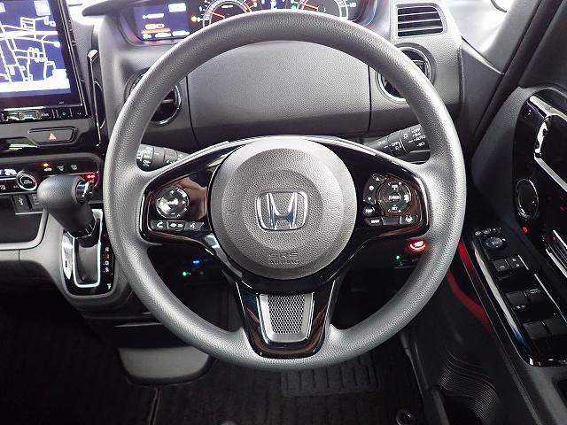 N-BOXカスタム L センシング・ナビ・フルセグ・バックカメラ・ETC・サイドカーテンエアーバッグ・クルーズC・左側PSD・LED・14AW Pソナー サイドエアバッグ ナビTV Aストップ シートヒータ ベンチシート(6枚目)