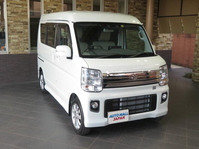 エブリイワゴン PZターボスペシャル ハイルーフ デュアルカメラブレーキサポート 社外9インチSDナビ ETC 前後方ドライブレコーダー 純正フロアマット オートステップ マルチルーフバー(サイド) フロアイルミネーション スペアキー(3枚目)