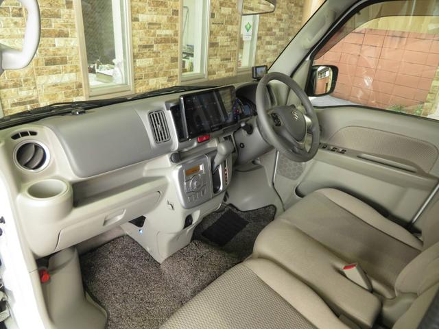 エブリイワゴン PZターボスペシャル ハイルーフ デュアルカメラブレーキサポート 社外9インチSDナビ ETC 前後方ドライブレコーダー 純正フロアマット オートステップ マルチルーフバー(サイド) フロアイルミネーション スペアキー(9枚目)