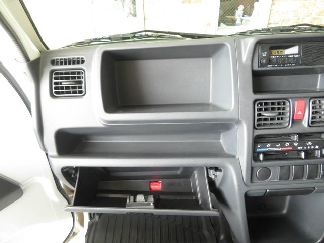 キャリイトラック KCエアコン・パワステ フロア3AT パワステ スペアキー スペアタイヤ 最大積載量350kg ラバーマット ハロゲンヘッドライト ラジオ(AM/FM)(15枚目)