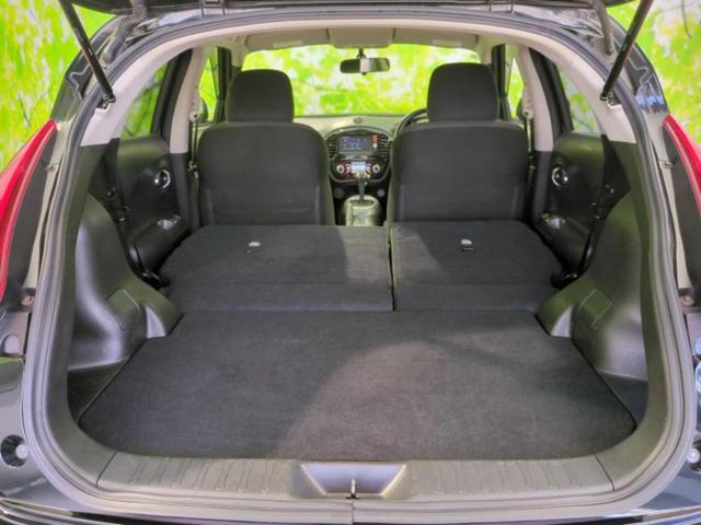 ジューク 15RXタイプV 新品タイヤ/保証書/純正 SDナビ/ヘッドランプ LED/USBジャック/ETC/EBD付ABS/バックモニター/フルセグTV/エアバッグ 運転席/エアバッグ 助手席/衝突安全ボディ バックカメラ(21枚目)