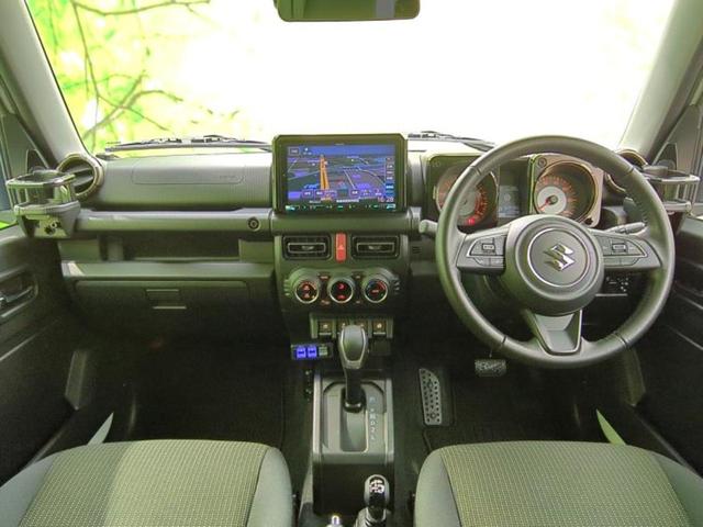 ジムニー 4WD XC 保証書/社外 9インチ SDナビ/デュアルカメラブレーキサポート(スズキ)/シートヒーター/車線逸脱防止支援システム/ドライブレコーダー 前後/ヘッドランプ LED/Bluetooth接続 ターボ(4枚目)