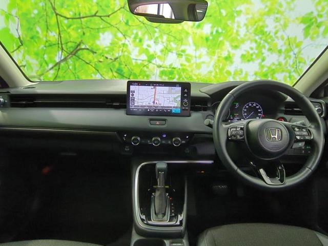 ヴェゼル eHEV Z 新品タイヤ/保証書/純正 9インチ SDナビ/ホンダセンシング/シートヒーター/車線逸脱防止支援システム/シート ハーフレザー/電動バックドア/ヘッドランプ LED/USBジャック バックカメラ(4枚目)