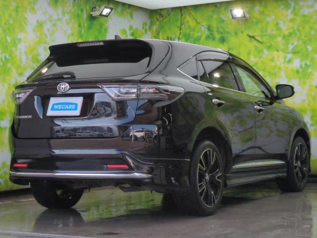 ハリアー エレガンス　新品タイヤ／モデリスタエアロ／社外　９インチ　ＳＤナビ／シートヒーター　前席／シート　フルレザー／ヘッドランプ　ＨＩＤ／Ｂｌｕｅｔｏｏｔｈ接続／ＥＴＣ／ＥＢＤ付ＡＢＳ／横滑り防止装置　革シート（3枚目）