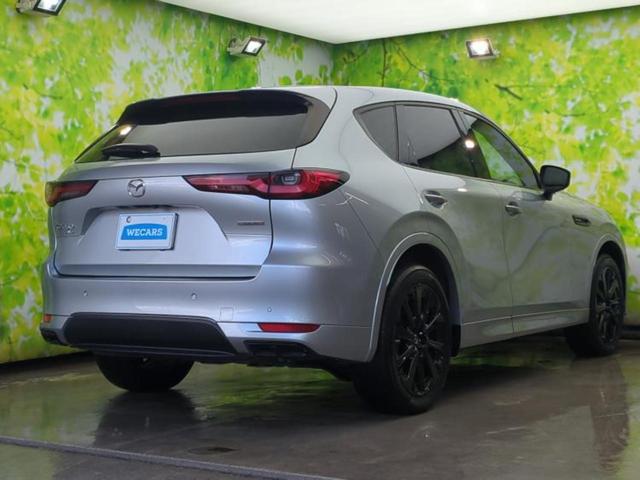 ＣＸ－６０ ４ＷＤ　ＸＤハイブリッドプレミアムスポーツ　新品タイヤ／サンルーフ／ＢＯＳＥ／保証書／純正　ＳＤナビ／衝突安全装置／エアーシート　前席／全方位モニター／車線逸脱防止支援システム／シート　フルレザー／電動バックドア／ドライブレコーダー　前後（3枚目）