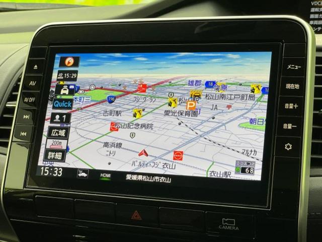 セレナ ハイウェイスターＶ　新品タイヤ／保証書／純正　１０インチ　ＳＤナビ／フリップダウンモニター　純正　１１インチ／インテリジェントルームミラー／エマージェンシーブレーキ／両側電動スライドドア／アラウンドビューモニター　禁煙車（10枚目）