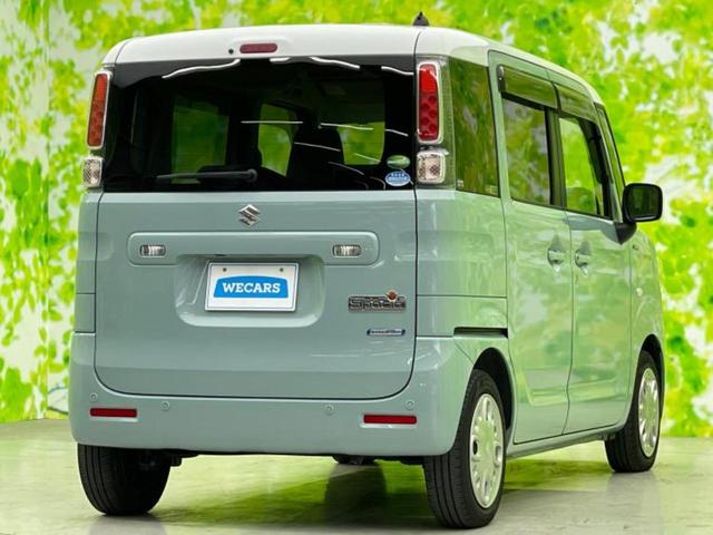 スペーシア ハイブリッドX 新品タイヤ/保証書/社外 SDナビ/セーフティサポート(スズキ)/両側電動スライドドア/シートヒーター/車線逸脱防止支援システム/USBジャック/EBD付ABS/横滑り防止装置/アイドリングストップ(3枚目)