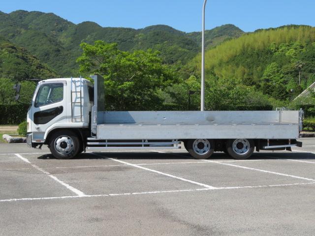 ファイター １２．３ｔ　増トンワイド　低床２デフ　アルミブロック　内寸－長６１５／幅２３５／高３９・ヤハタ産業・床鉄・内フック９対・アオリ３方開・セイコーラック付・２７０馬力ターボ（9枚目）