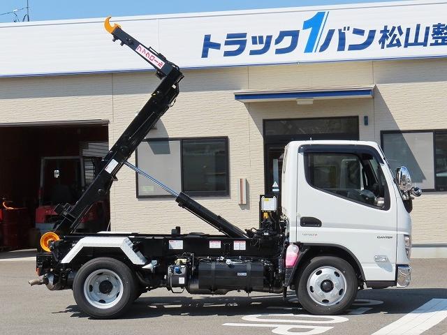 キャンター ３ｔ　フックロール　極東フックロール（新明和キャリア用）・シングルホイスト・４ナンバー・液晶メーター・１５０馬力ターボ（12枚目）