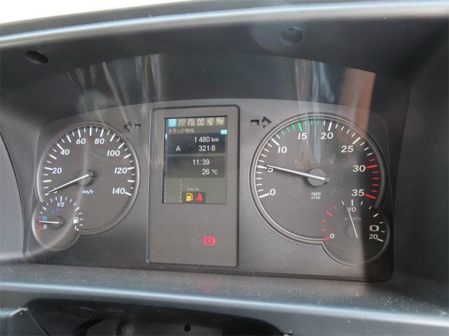 ファイター １０．７ｔ　増トンワイド　４段ラジコンフックイン　内寸－長５５０／幅２３５／高７１・タダノ・床板・内フック５対・２．９３ｔ吊り・ＭＬ（モーメントリミッター）警報型・アルミブロック・アオリ３方開・セイコーラック付・２７０馬力ターボ（13枚目）