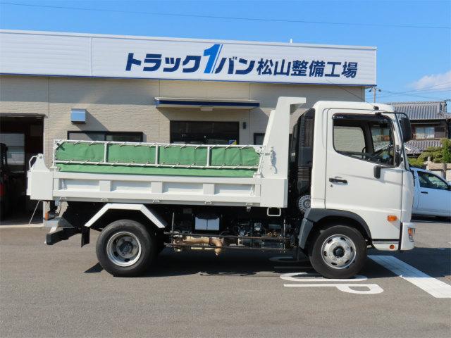 ヒノレンジャー ３．６ｔ　ダンプ　内寸－長３４０／幅２０６／高３１・極東・アオリ３方開・手動コボレーン・２１０馬力ターボ（4枚目）