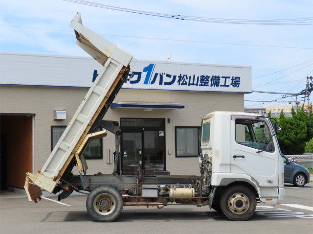 ファイター ３．８ｔ　ダンプ　内寸－長３４０／幅２０５／高３３・新明和・アオリ３方開・２１０馬力ターボ（12枚目）