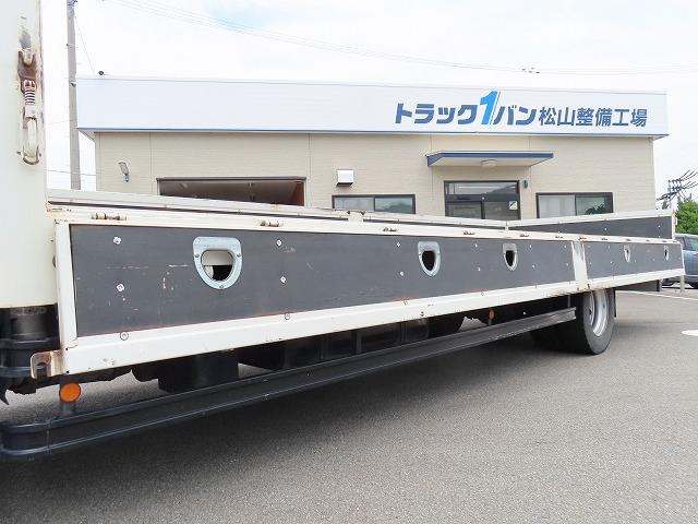 ヒノレンジャー ８．７ｔ　増トンワイド　平ボデー　内寸－長７２０／幅２３６／高４０・床板・アオリ３方開・ロープ穴５対・セイコーラック付・２４０馬力ターボ（38枚目）