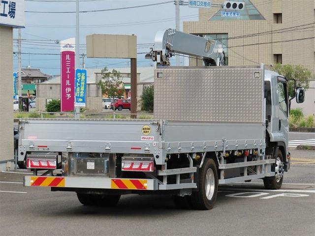 フォワード ６．９ｔ　増トン　５段ラジコンフックイン　内寸－長５５４／幅２２１／高３９・ユニック・２．９３ｔ吊り・床板・落フック７対・ＭＬ（モーメントリミッター）警報型・アルミブロック・アオリ３方開・セイコーラック付・２４０馬力ターボ（2枚目）