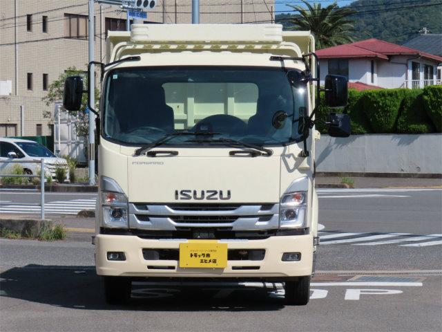 フォワード ５．２ｔ　増トン　Ｌゲートダンプ　内寸－長３０５／幅２０６／高４９・新明和・電動コボレーン・中型免許対応車・２１０馬力ターボ（5枚目）