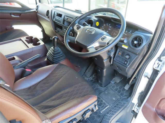 ヒノレンジャー 5.4t 増トン アルミウイング 内寸-長529/幅223/高235・日本フルハーフ・床板・落フック5対・ラッシング2段・リア観音開・門口-幅210/高225・セイコーラック付・アルミホイール付・240馬力ターボ(12枚目)