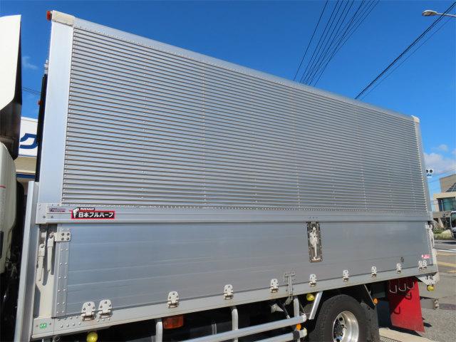 ヒノレンジャー 5.4t 増トン アルミウイング 内寸-長529/幅223/高235・日本フルハーフ・床板・落フック5対・ラッシング2段・リア観音開・門口-幅210/高225・セイコーラック付・アルミホイール付・240馬力ターボ(42枚目)