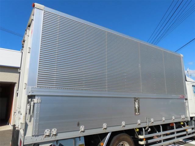 ヒノレンジャー 5.4t 増トン アルミウイング 内寸-長529/幅223/高235・日本フルハーフ・床板・落フック5対・ラッシング2段・リア観音開・門口-幅210/高225・セイコーラック付・アルミホイール付・240馬力ターボ(43枚目)