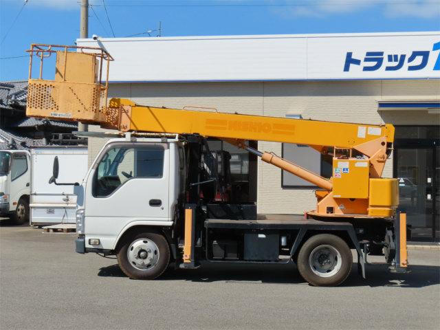 エルフトラック 12.3m 高所作業車 東京車輛・作業高12.3m・バケット積載荷重200Kg・パイプ製バケット・アワメーター1643時間・オートマ車・150馬力ターボ(3枚目)