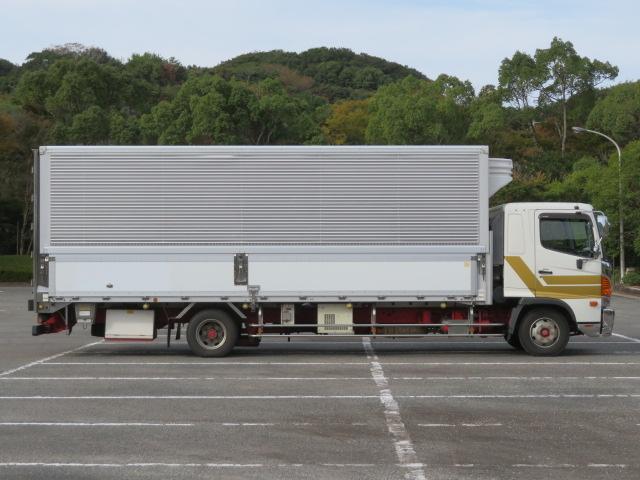 ヒノレンジャー 1.85t ワイド 冷凍ウイング 内寸-長659/幅234/高213・菱重・トランテックス・床縞アルミ・ラッシング2段・エアリブ・リア観音開・低温設定・1.5時間-3度確認済 門口-幅231/高205・210馬力ターボ(4枚目)