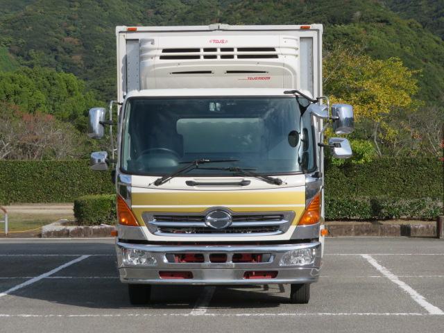 ヒノレンジャー 1.85t ワイド 冷凍ウイング 内寸-長659/幅234/高213・菱重・トランテックス・床縞アルミ・ラッシング2段・エアリブ・リア観音開・低温設定・1.5時間-3度確認済 門口-幅231/高205・210馬力ターボ(5枚目)