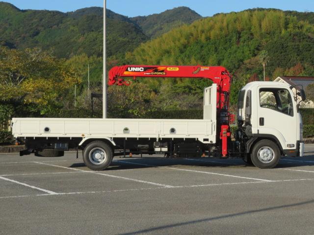 フォワード 2.4t 4段ラジコンフックイン 内寸-長541/幅216/高40・ユニック・床板・2.93t吊り・ML(モーメントリミッター)警報型・アオリ3方開・ロープ穴3対・セイコーラック付・190馬力ターボ(4枚目)