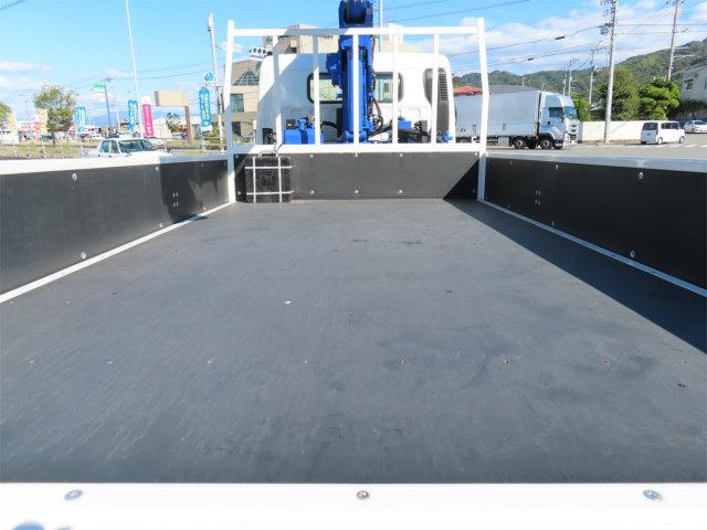 キャンター 3t ワイドロング 6段ラジコンフックイン 内寸-長370/幅207/高37・タダノ・床板・2.93t吊り・ML(モーメントリミッター)警報型・差違いジャッキ・リアジャッキ・アオリ3方開・セイコーラック付・150馬力ターボ(27枚目)