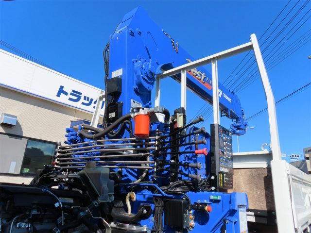 キャンター 3t ワイドロング 6段ラジコンフックイン 内寸-長370/幅207/高37・タダノ・床板・2.93t吊り・ML(モーメントリミッター)警報型・差違いジャッキ・リアジャッキ・アオリ3方開・セイコーラック付・150馬力ターボ(36枚目)