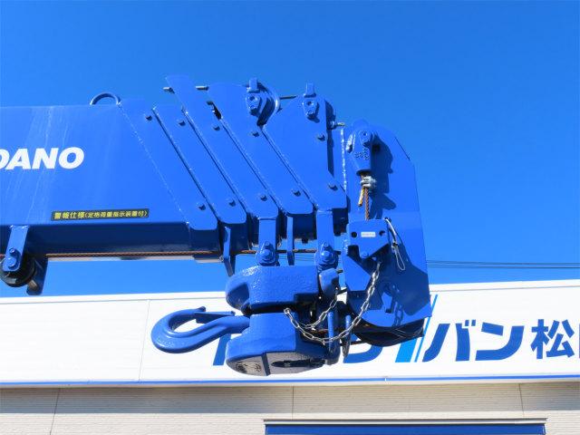 キャンター 3t ワイドロング 6段ラジコンフックイン 内寸-長370/幅207/高37・タダノ・床板・2.93t吊り・ML(モーメントリミッター)警報型・差違いジャッキ・リアジャッキ・アオリ3方開・セイコーラック付・150馬力ターボ(38枚目)