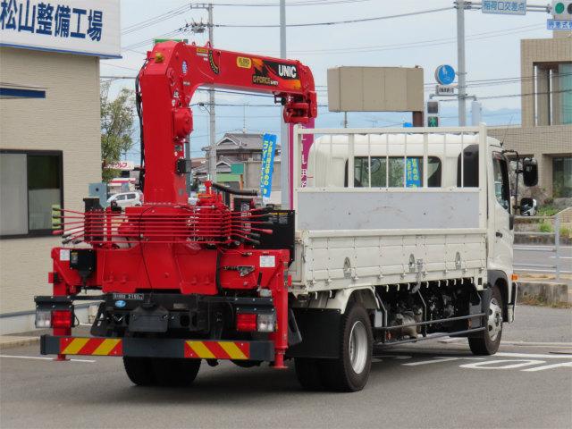 ヒノレンジャー 2.15t 4段ラジコンフックイン 内寸-長531/幅215/高40・ユニック・後方付・2.93t吊り・床板・ML(モーメントリミッター)警報型・ロープ穴3対・セイコーラック付・240馬力ターボ(2枚目)