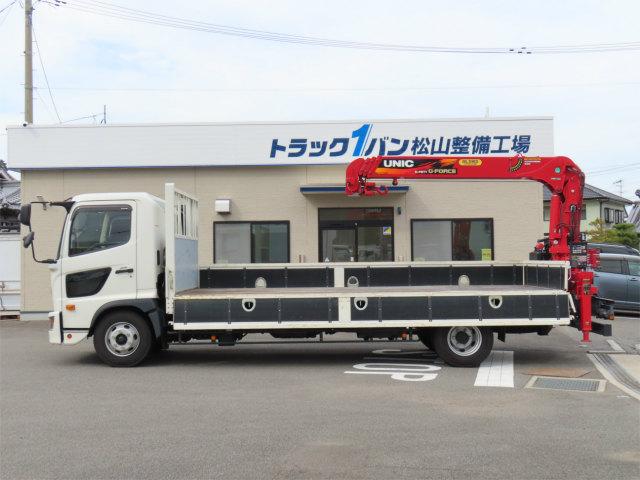 ヒノレンジャー 2.15t 4段ラジコンフックイン 内寸-長531/幅215/高40・ユニック・後方付・2.93t吊り・床板・ML(モーメントリミッター)警報型・ロープ穴3対・セイコーラック付・240馬力ターボ(8枚目)