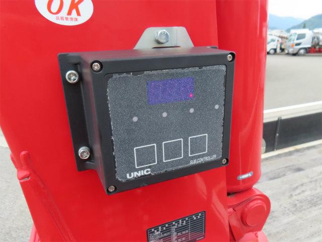 ヒノレンジャー 2.15t 4段ラジコンフックイン 内寸-長531/幅215/高40・ユニック・後方付・2.93t吊り・床板・ML(モーメントリミッター)警報型・ロープ穴3対・セイコーラック付・240馬力ターボ(40枚目)