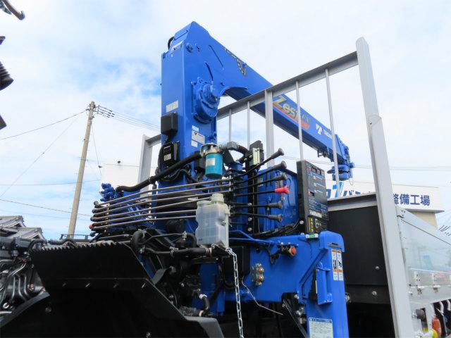 ファイター 7.5t 増トンワイド 4段ラジコンフックイン 内寸-長550/幅235/高40・タダノ・2.93t吊り・床板・落フック5対・ML(モーメントリミッター)警報型・差違いジャッキ・アルミブロック・アオリ3方開・240馬力ターボ(40枚目)