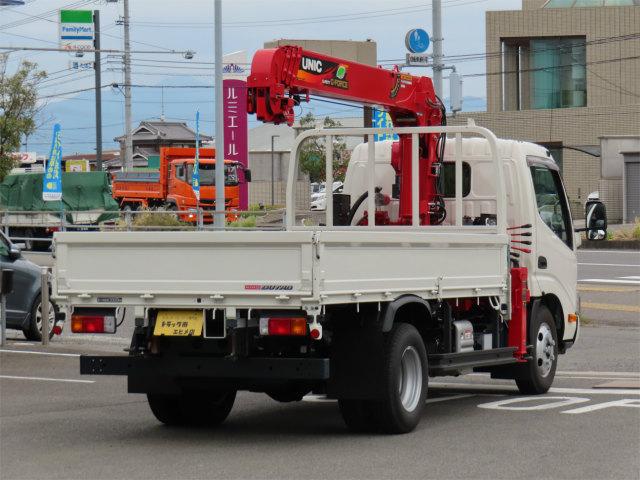 デュトロ 3t ロング 4段ラジコンフックイン 内寸-長361/幅178/高37・ユニック・床板・2.93t吊り・ML(モーメントリミッター)警報型・差違いジャッキ・アオリ3方開・セイコーラック付・150馬力ターボ(2枚目)