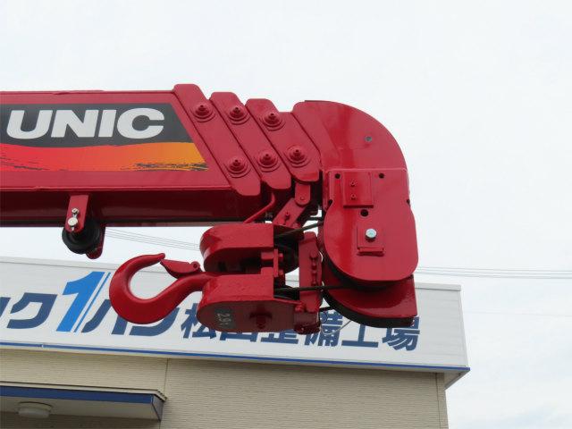 デュトロ 3t ロング 4段ラジコンフックイン 内寸-長361/幅178/高37・ユニック・床板・2.93t吊り・ML(モーメントリミッター)警報型・差違いジャッキ・アオリ3方開・セイコーラック付・150馬力ターボ(38枚目)