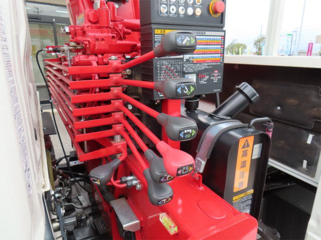 デュトロ 3t ロング 4段ラジコンフックイン 内寸-長361/幅178/高37・ユニック・床板・2.93t吊り・ML(モーメントリミッター)警報型・差違いジャッキ・アオリ3方開・セイコーラック付・150馬力ターボ(40枚目)