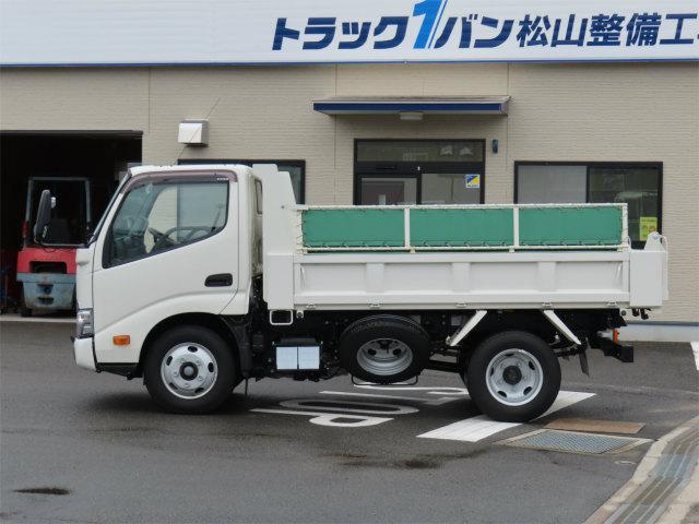 デュトロ 3t 高床 強化ダンプ 内寸-長307/幅159/高36・新明和・アオリ3方開・手動コボレーン・4ナンバー・150馬力ターボ(3枚目)